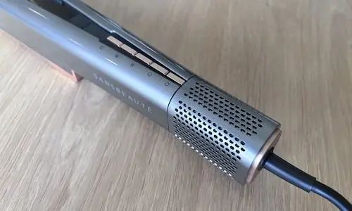 Bedieningsknoppen voor het instellen van de temperatuur en de blaassnelheid Sansbeaute Sanstraight